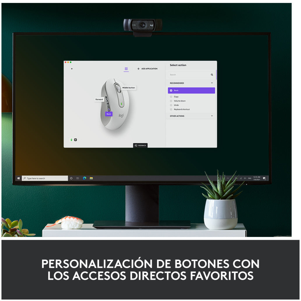 Miš brezžična + Bluetooth Logitech M650 2000DPI Signature bela (910-006255)