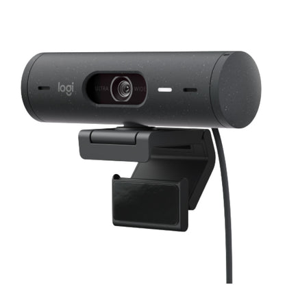 Spletna kamera Logitech BRIO 500 4MP FHD 30FPS 90° USB-C grafitna Autofokus 4xdigitalni zoom dvojni mikrofon pokrov za lečo (960-001422)