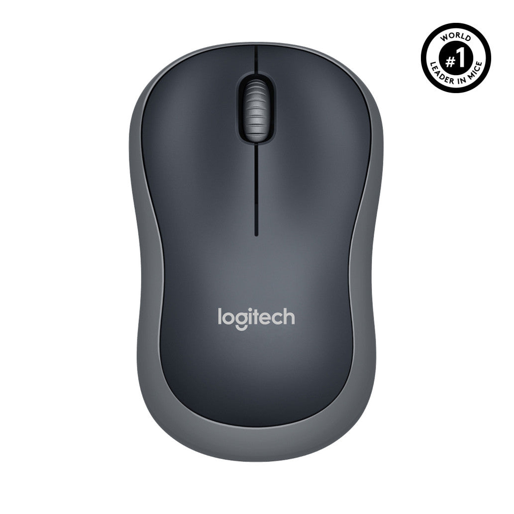 Miš Logitech brezžična M185 za notesnike siva nano (910-002235)