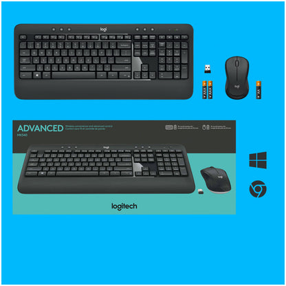 Tipkovnica in miš Logitech brezžična desktop MK540 US international Unyfiying Combo advanced (920-008685)