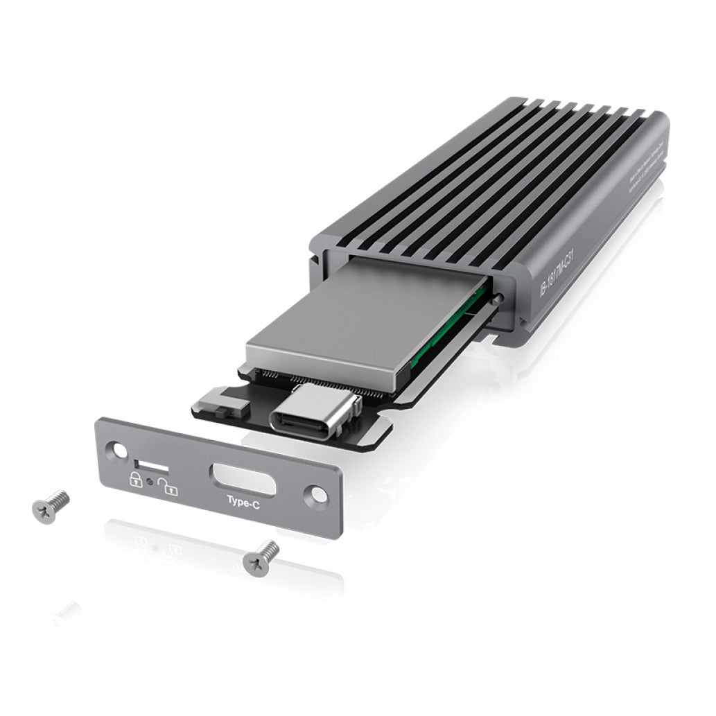 Ohišje za SSD disk M.2 => USB-C PCIe NVMe IcyBox (IB-1817M-C31)