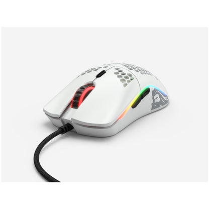 Gaming miška Žična Glorious Race Model O, bela mat (GO-WHITE)