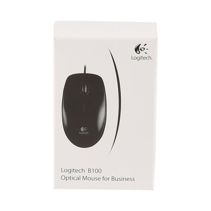 Miš  Logitech USB B100 Optična OEM črna - For Business (910-003357)