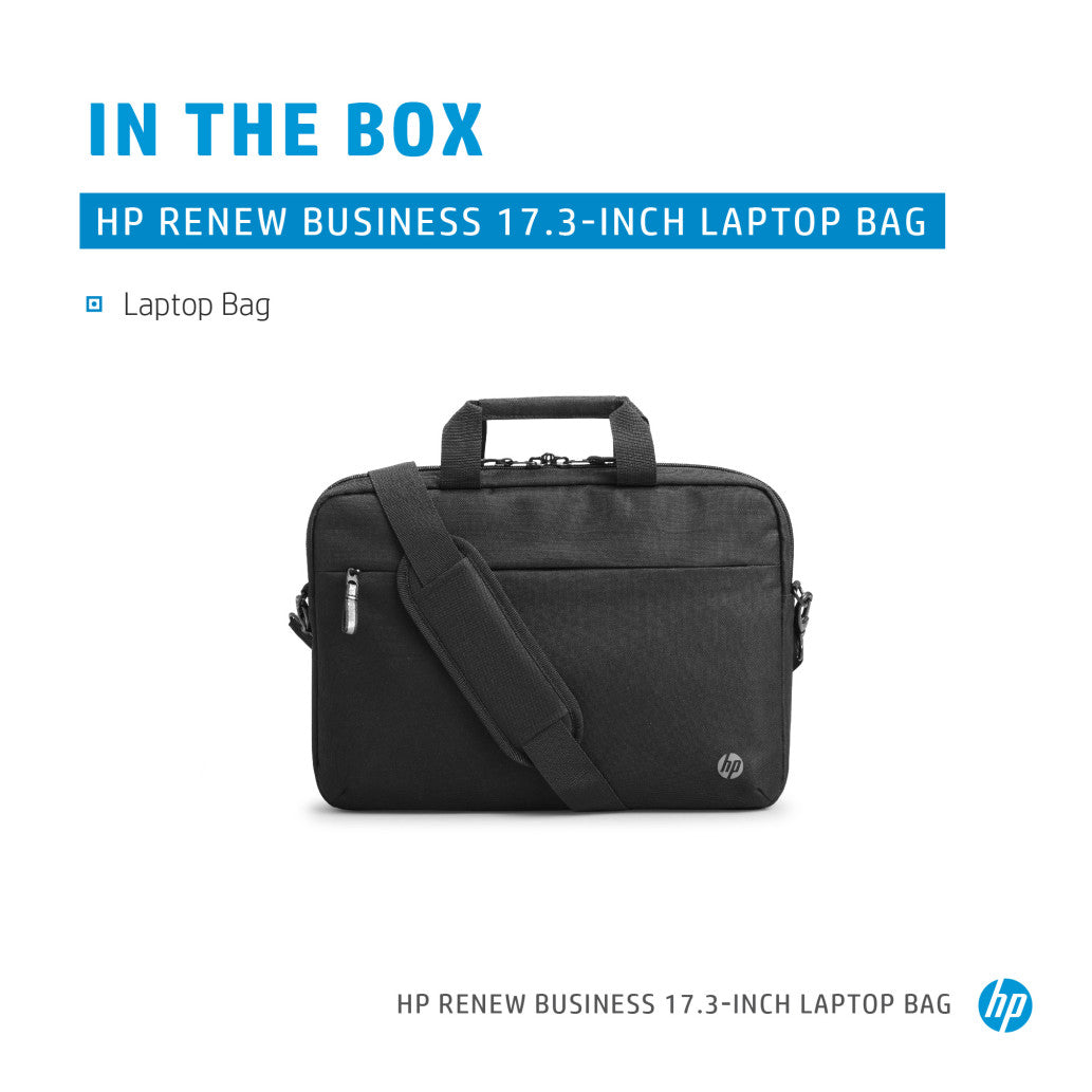Torba za notesnik 43,9 cm (17,3″) HP Renew Business - glavni predal z možnostjo zaklepa