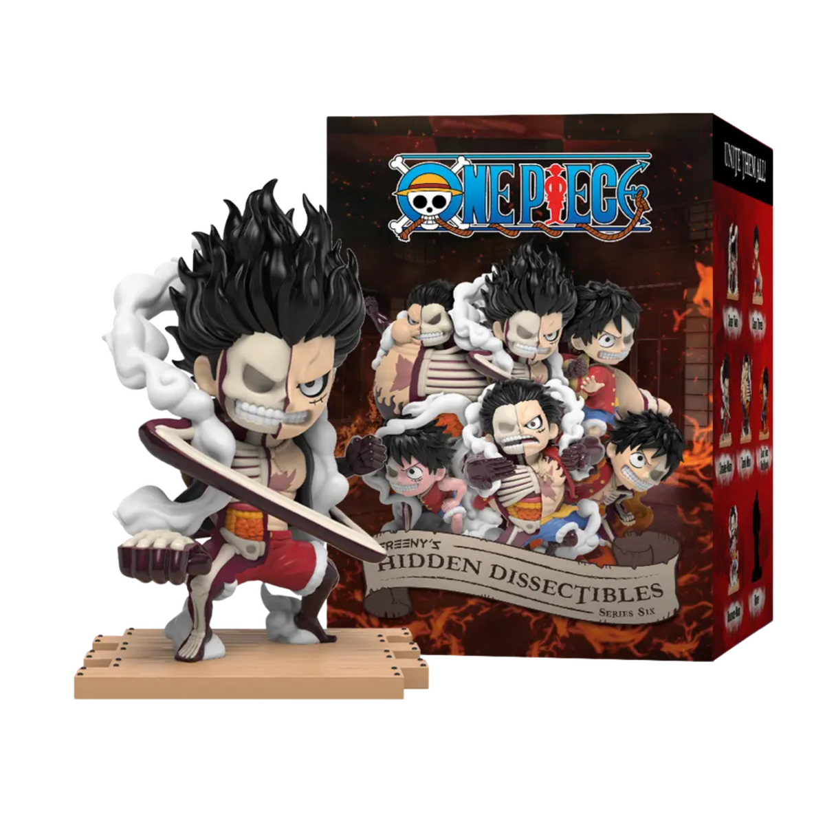 MIGHTY JAXX - FREENY'S HIDDEN DISSECTIBLES: ONE PIECE (LUFFY'S GEARS EDITION) figurice