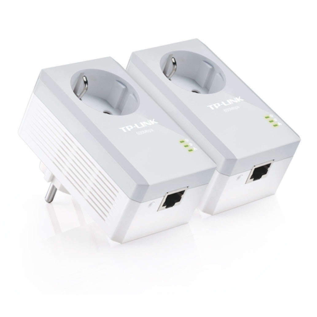 HPAV Powerline 1xLAN RJ45 220V TP-Link 600Mbit/s (1+1) (TL-PA4010PKIT)