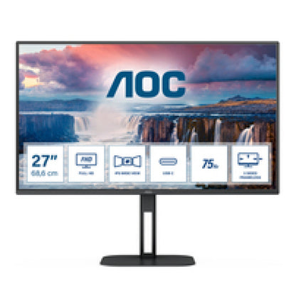 Monitor AOC 68,6 cm (27,0") 27V5CE 1920x1080 75Hz IPS 1ms HDMI USB-C 65W 4xUSB3.2 Zvočniki  3H sRGB123% FreeSync