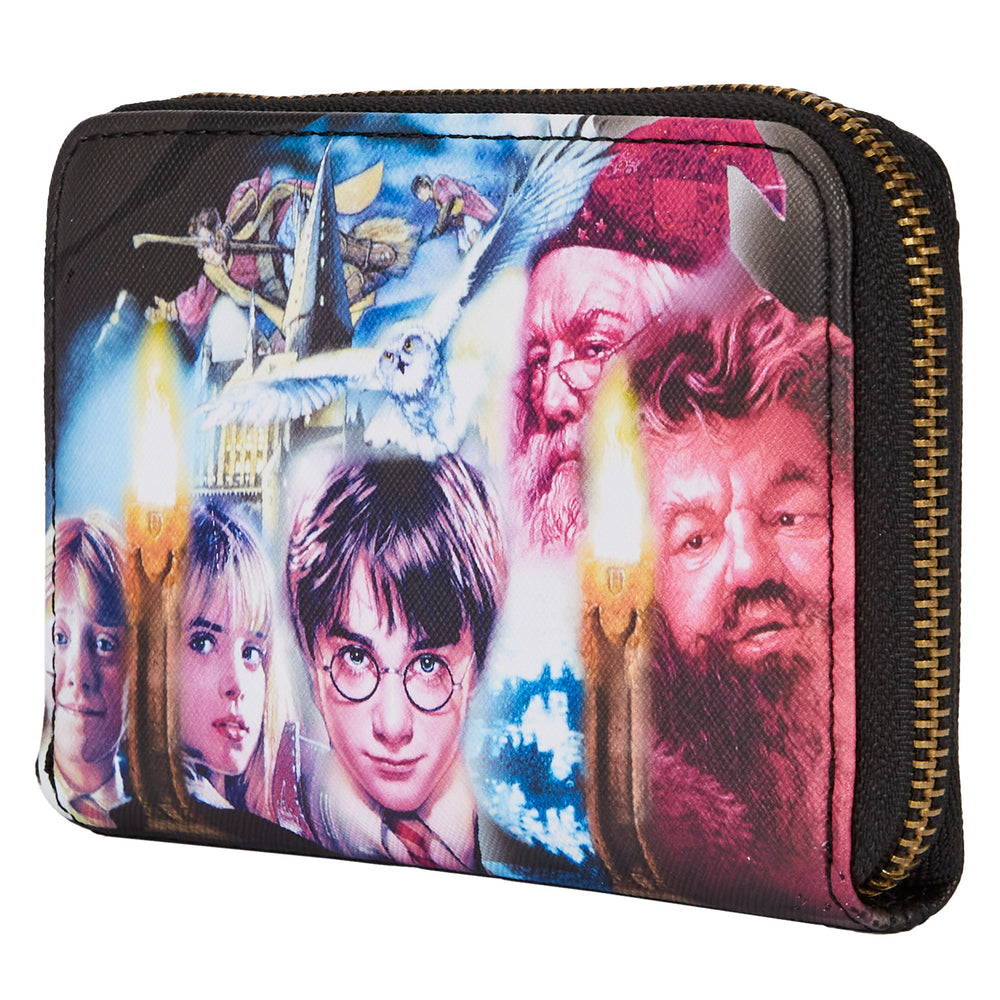 LOUNGEFLY HARRY POTTER SCORCERERS STONE ZIP AROUND DENARNICA