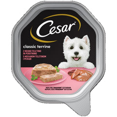 CESAR, aluminijasta posodica, govedina in jetra, 150g