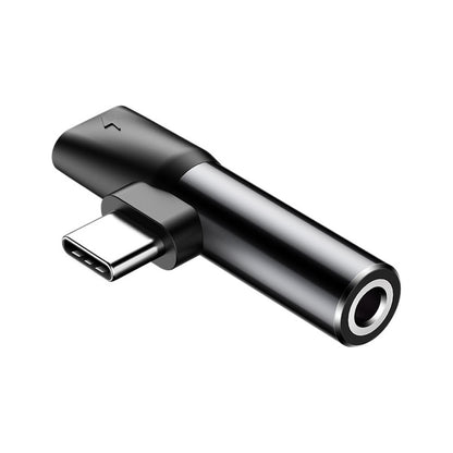 Adapter Audio USB-C M => 3,5mm Ž + USB-C Ž za polnjenje BASEUS - črn (CATL41-01) EOLS-P