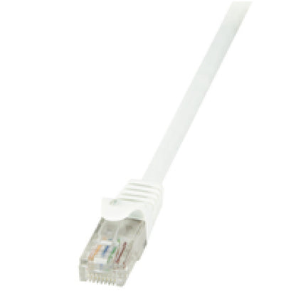 KABEL PATCH UTP Cat 6   1,50m  RJ45 1Gbit LogiLink - bel (CP2041U)