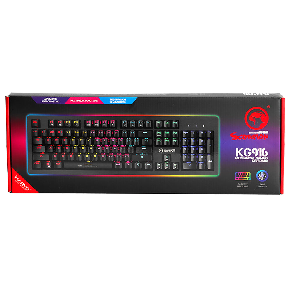 MARVO KG916 ŽIČNA GAMING MEHANSKA TIPKOVNICA