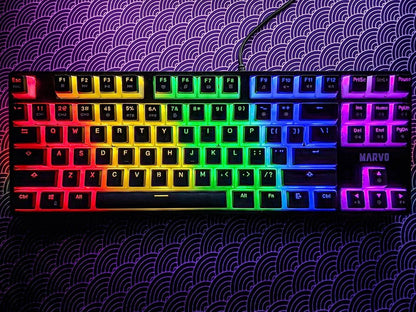 MARVO KG946 GAMING MEHANSKA TIPKOVNICA, RDEČA STIKALA
