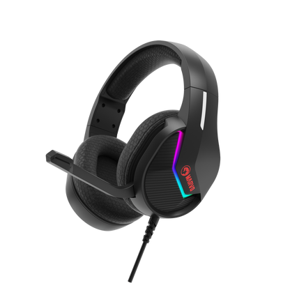 MARVO H8618 RGB BK SLUŠALKE ČRNE BARVE