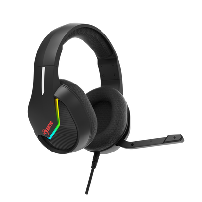 MARVO H8618 RGB BK SLUŠALKE ČRNE BARVE