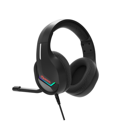 MARVO H8618 RGB BK SLUŠALKE ČRNE BARVE