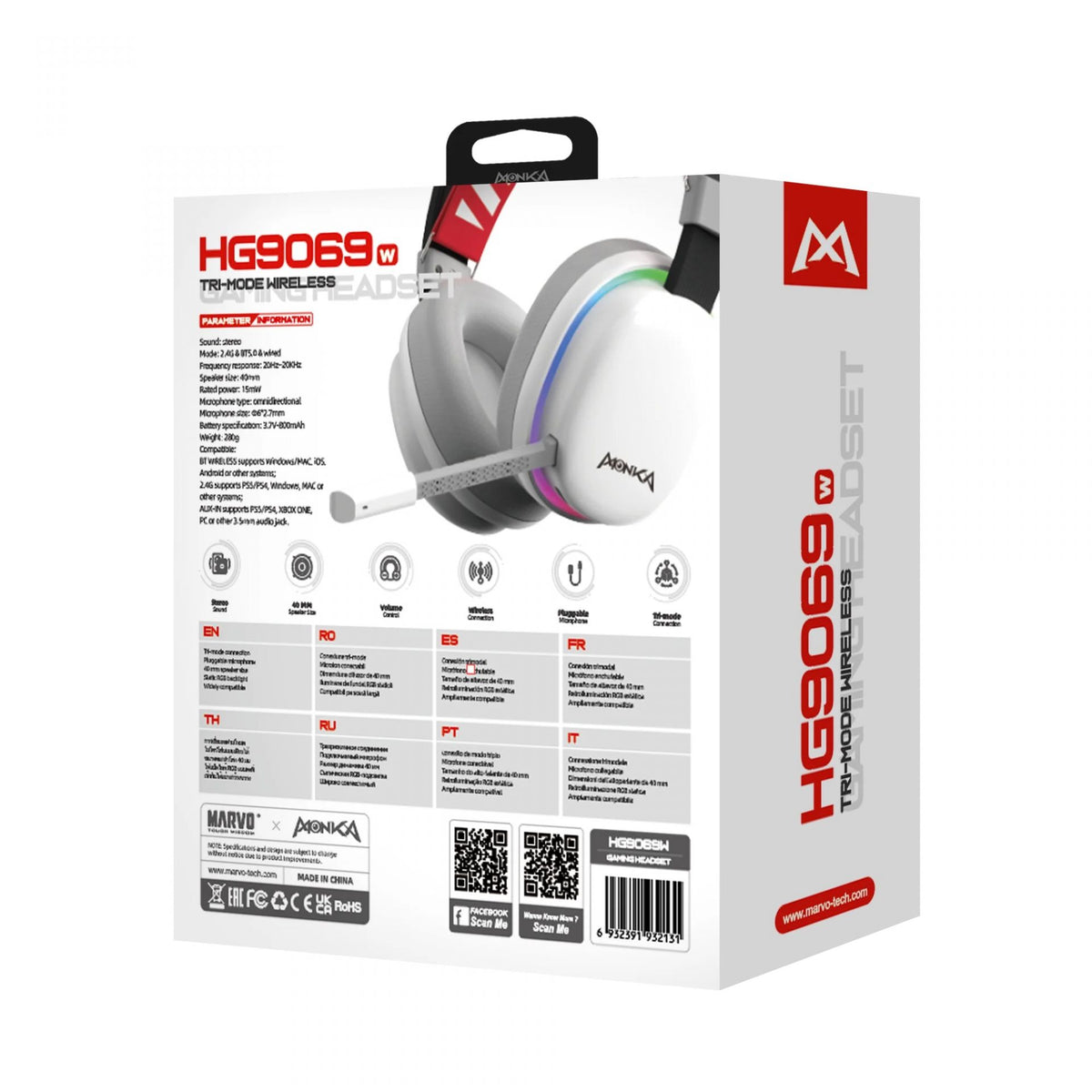 MONKA HG9069W ECHO brezžične slušalke