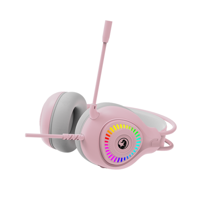 MARVO H8325 RGB PK ŽIČNE SLUŠALKE ROZA BARVE