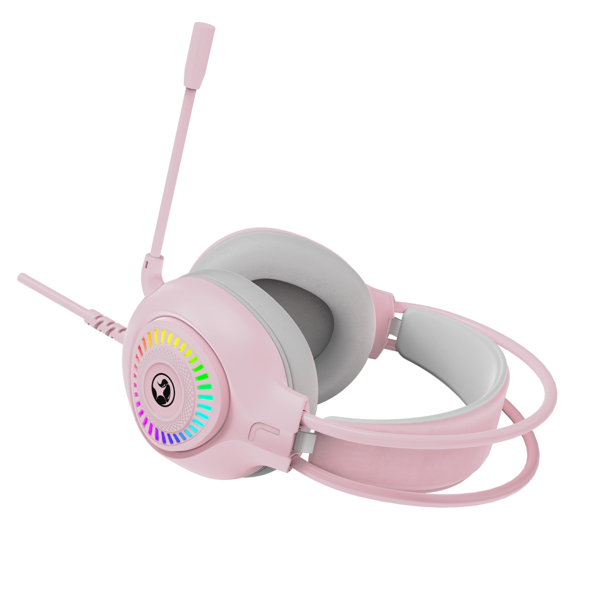MARVO H8325 RGB PK ŽIČNE SLUŠALKE ROZA BARVE