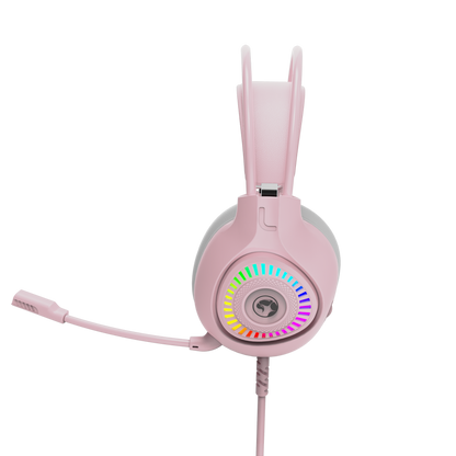 MARVO H8325 RGB PK ŽIČNE SLUŠALKE ROZA BARVE