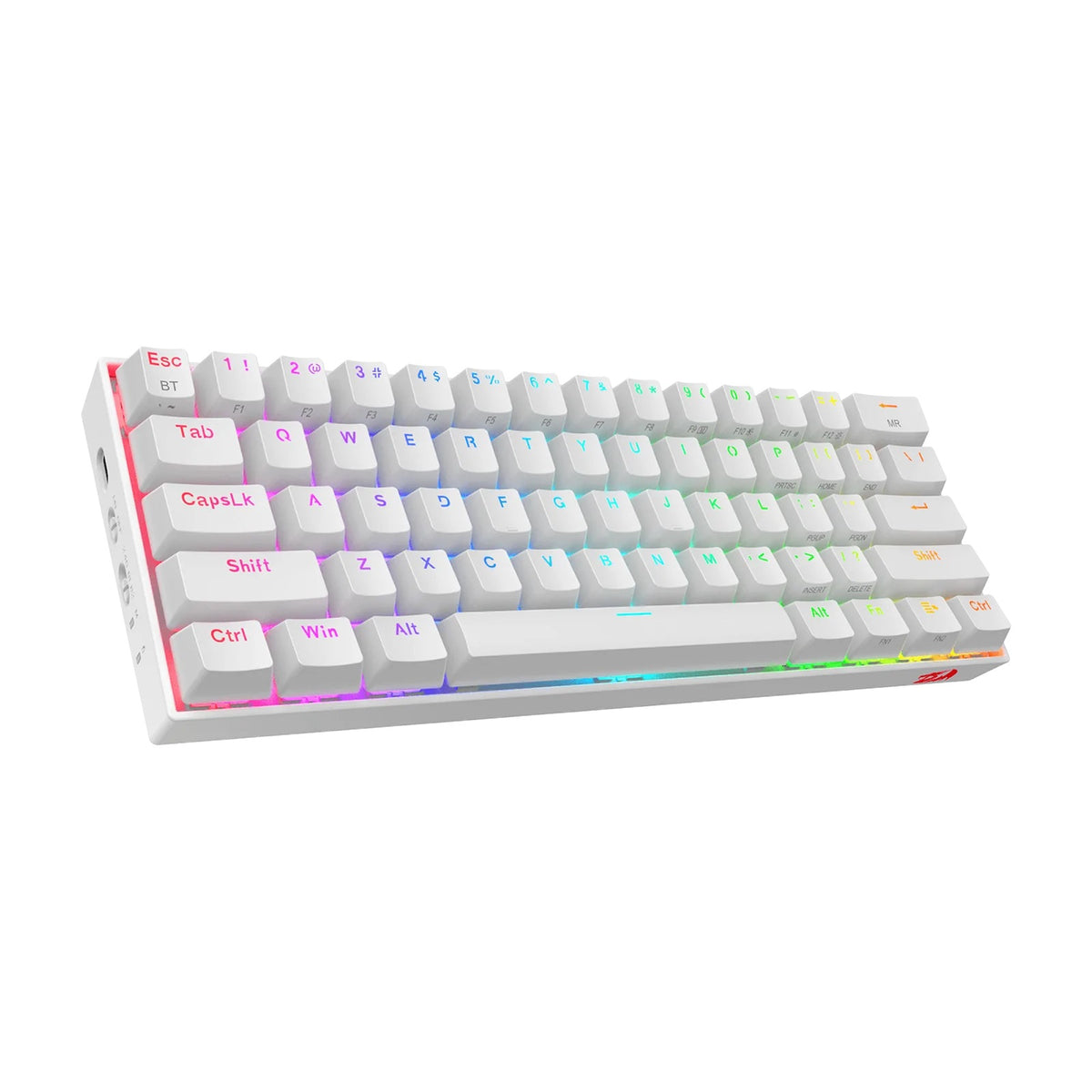 REDRAGON DRACONIC K530RGB PRO BT/ŽIČNA BELA MEHANSKA TIPKOVNICA, RJAVA STIKALA
