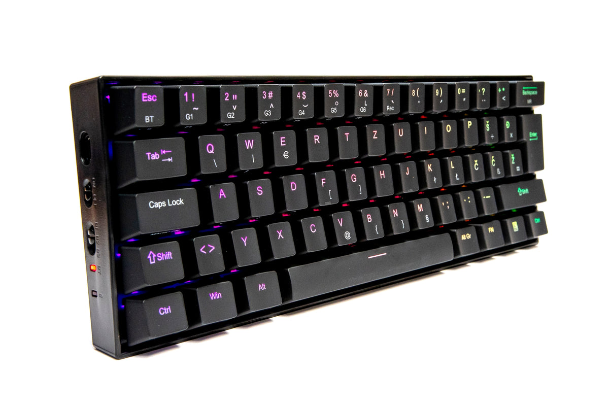 REDRAGON DRACONIC K530 RGB MEHANIČNA TIPKOVNICA SLO/CRO, RJAVA STIKALA