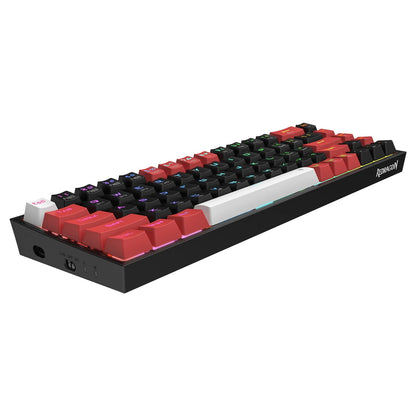 REDRAGON CASTOR K631RGB PRO ŽIČNA/BREZŽIČNA/BT MEHANSKA TIPKOVNICA, RDEČA STIKALA