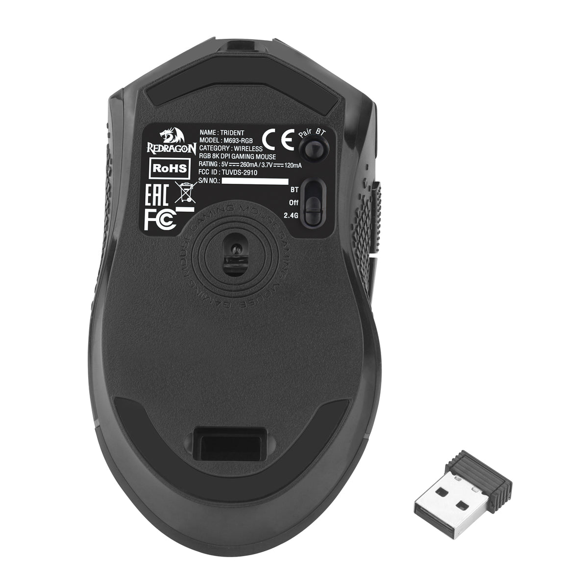 REDRAGON TRIDENT M693-RGB ŽIČNA/2.4Gh/BT MIŠKA