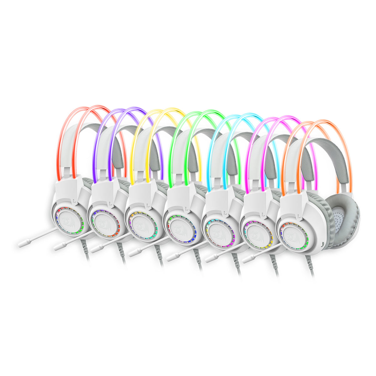 REDRAGON SCREAM H231 RGB ŽIČNE SLUŠALKE BELE BARVE