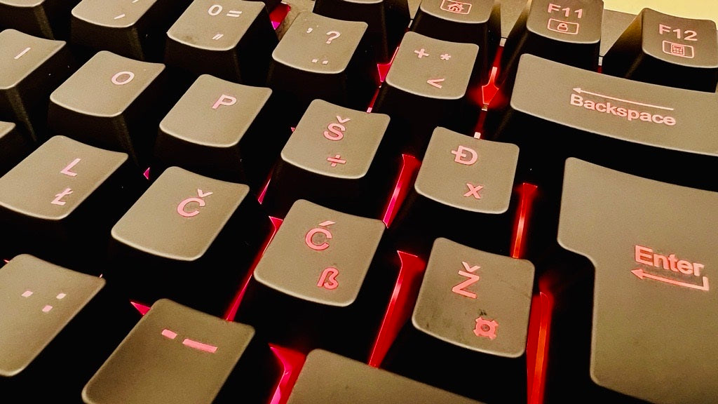 REDRAGON SHIVA K512 RGB TIPKOVNICA SLO/CRO, ČRNA