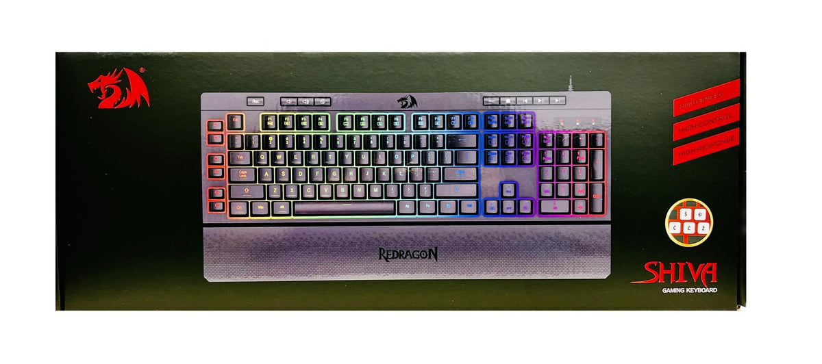REDRAGON SHIVA K512 RGB TIPKOVNICA SLO/CRO, ČRNA