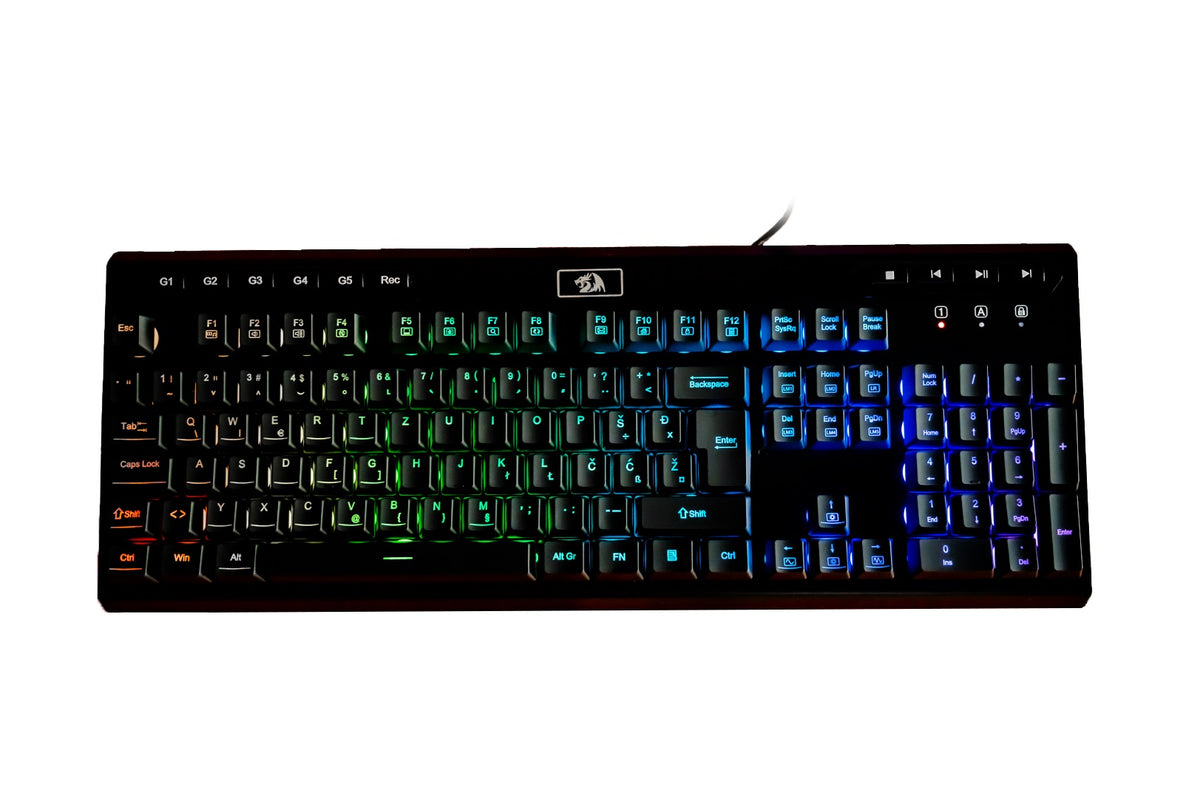 REDRAGON ADITYA K513-RGB ŽIČNA MEMBRANSKA TIPKOVNICA SLO/CRO