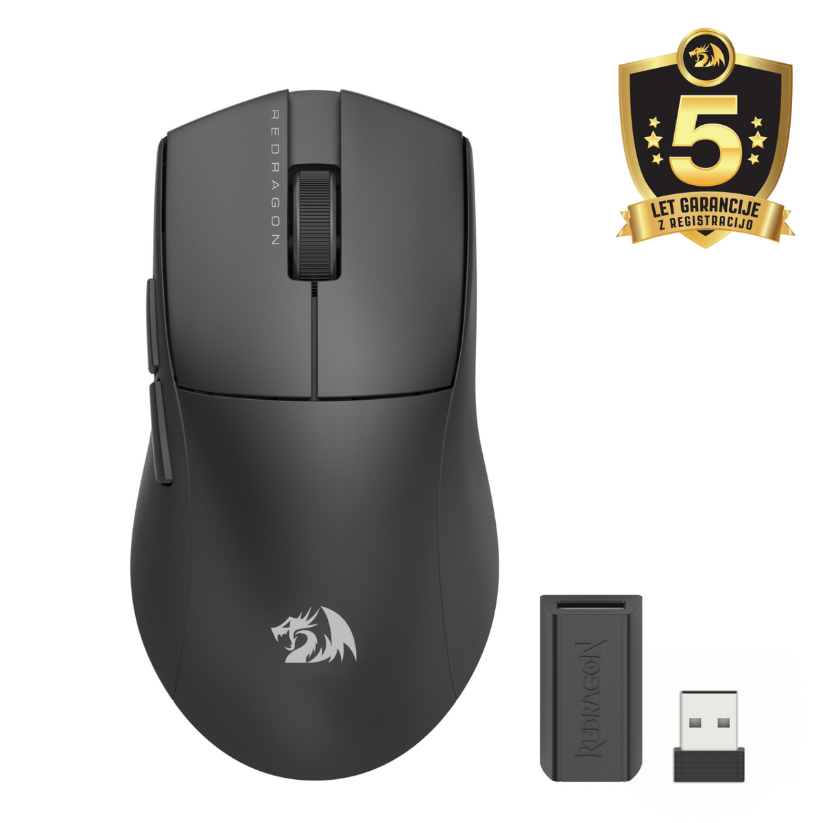REDRAGON K1NG STANDARD M916-STD-1K ŽIČNA/2.4G/BT MIŠKA - ČRNA