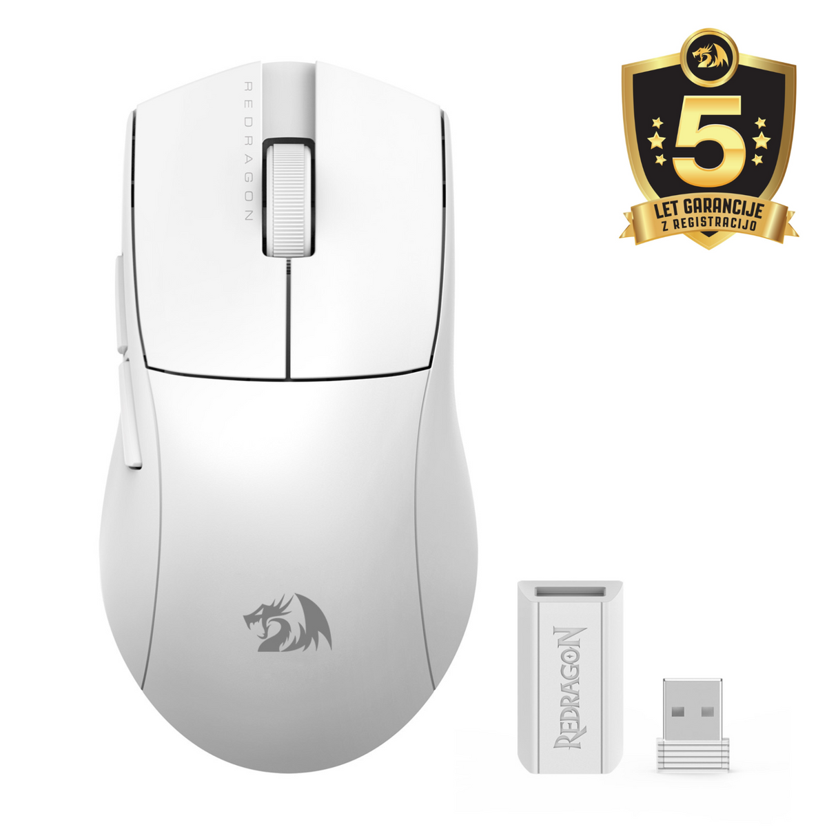 REDRAGON K1NG STANDARD M916-STD-1K ŽIČNA/2.4G/BT MIŠKA - BELA