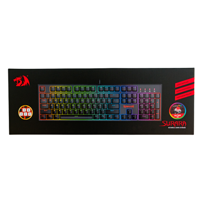 REDRAGON SURARA K582 RGB MEHANSKA TIPKOVNICA SLO/CRO, RDEČA STIKALA