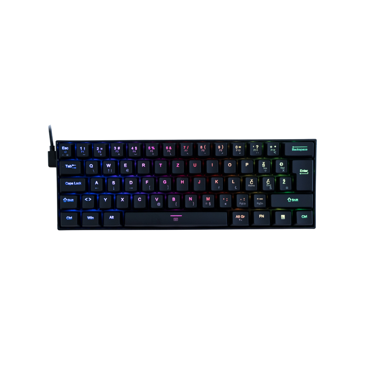 REDRAGON DRAGONBORN K630 RGB MEHANSKA TIPKOVNICA SLO/CRO