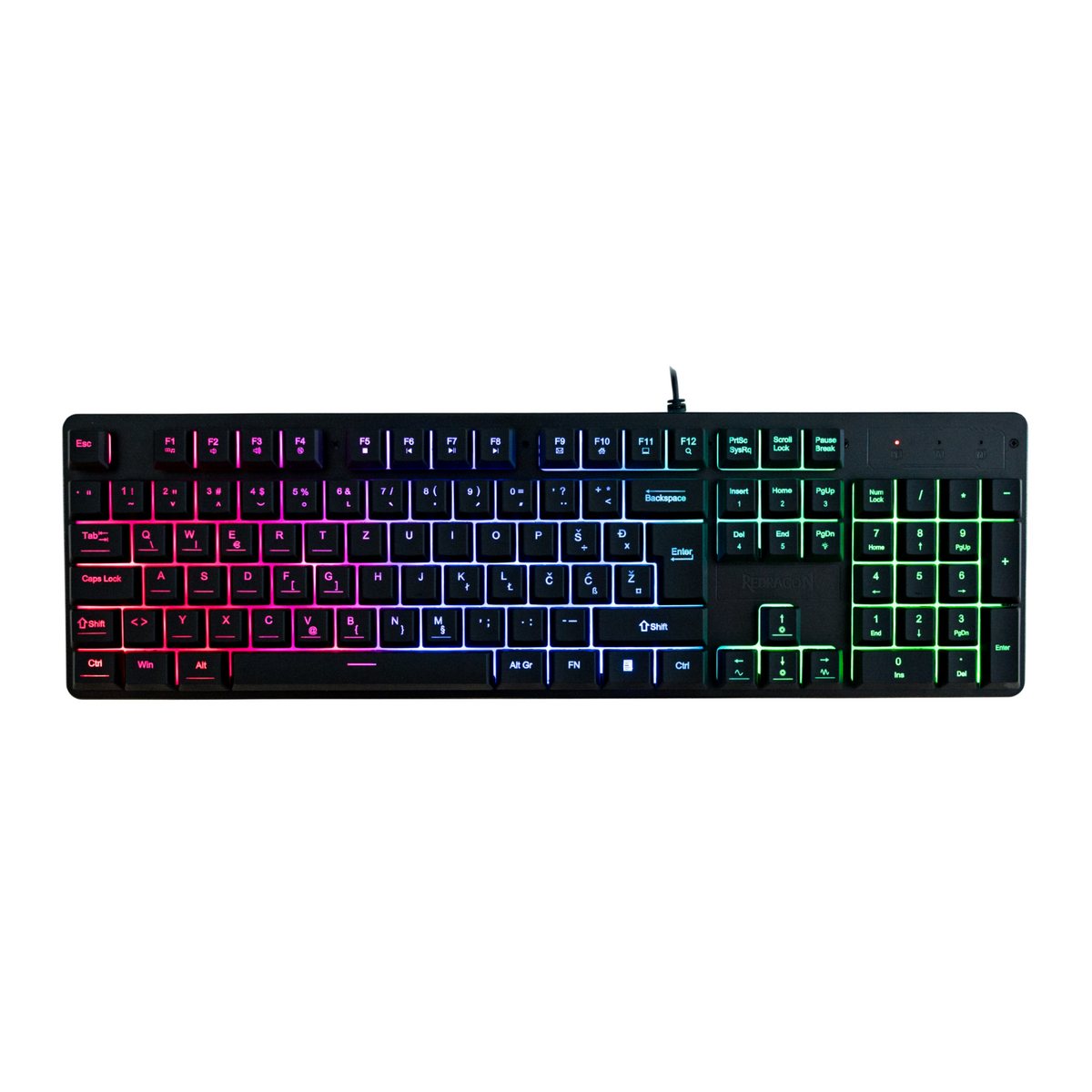 REDRAGON NETHERBANE K521 RGB TIPKOVNICA SLO/CRO