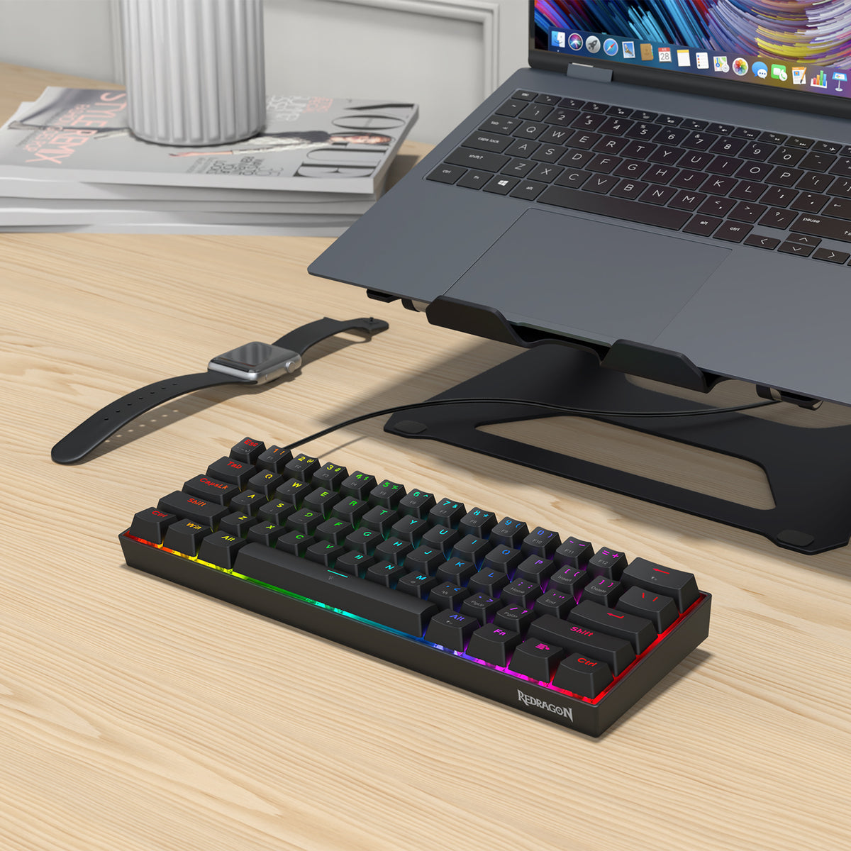 REDRAGON FIZZ MAGNETIC K617RGB-M ŽIČNA TIPKOVNICA