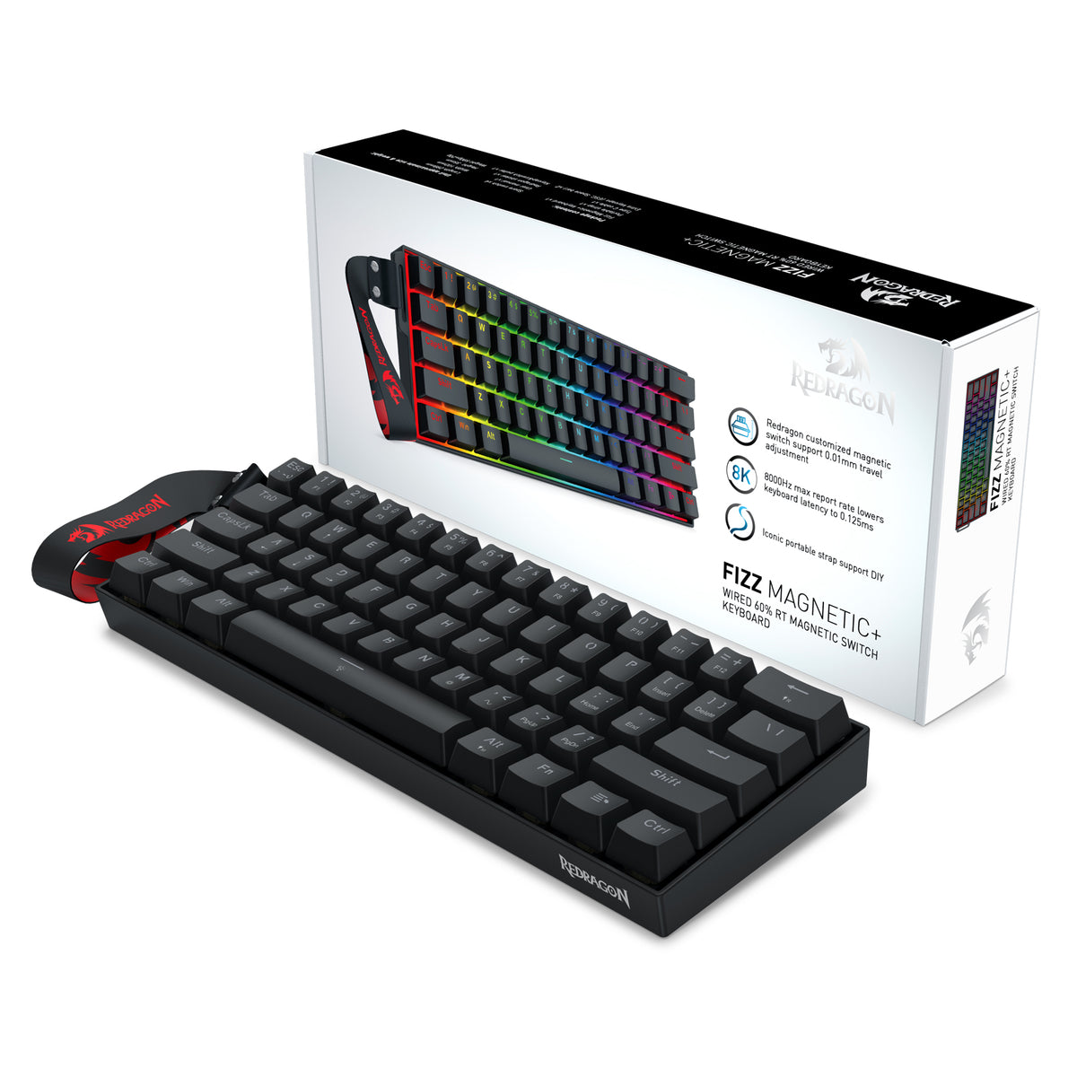 REDRAGON FIZZ MAGNETIC PLUS K617RGB-MP ŽIČNA TIPKOVNICA