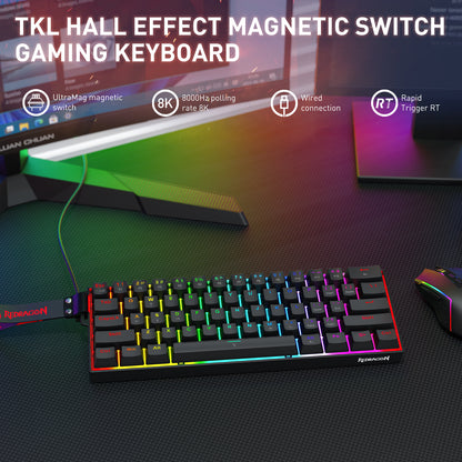 REDRAGON FIZZ MAGNETIC PLUS K617RGB-MP ŽIČNA TIPKOVNICA