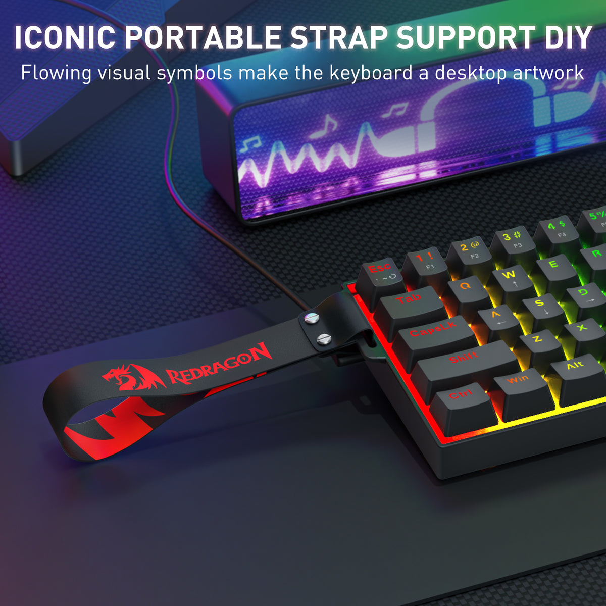 REDRAGON FIZZ MAGNETIC PLUS K617RGB-MP ŽIČNA TIPKOVNICA