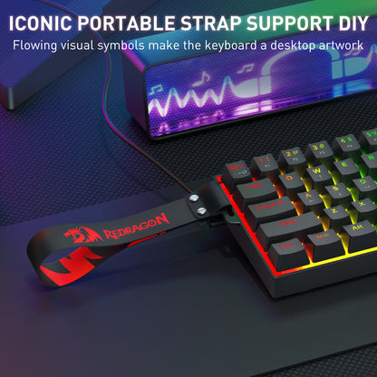 REDRAGON FIZZ MAGNETIC PLUS K617RGB-MP ŽIČNA TIPKOVNICA