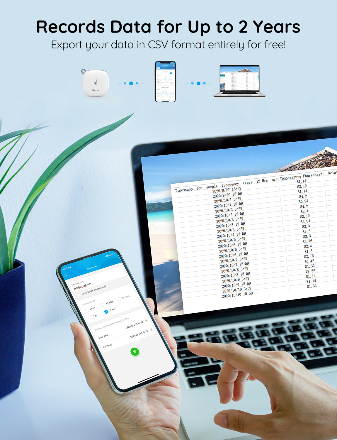 GOVEE Wi-Fi Thermo-Hygrometer