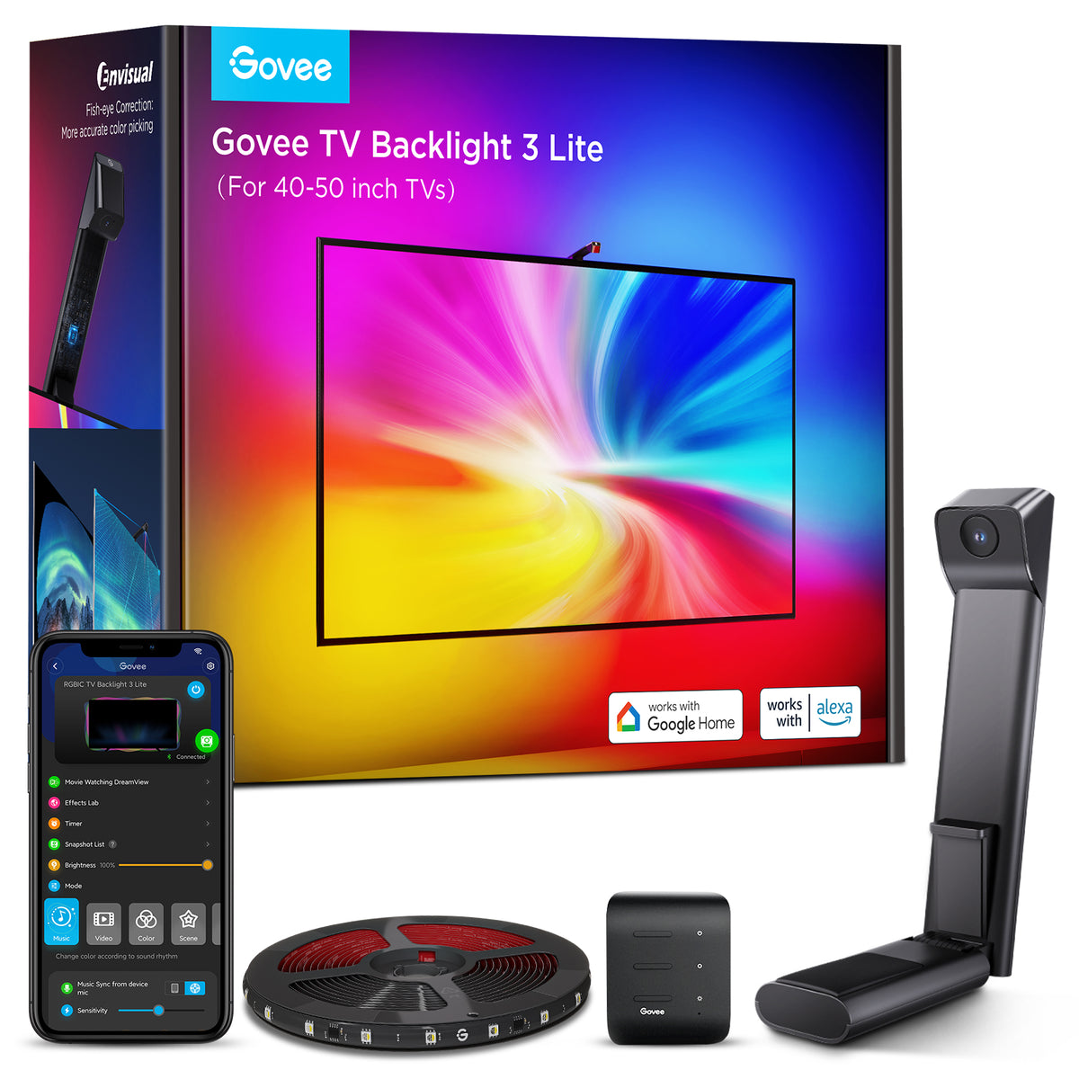 GOVEE Envisual TV Backlight 3 Lite 40-50
