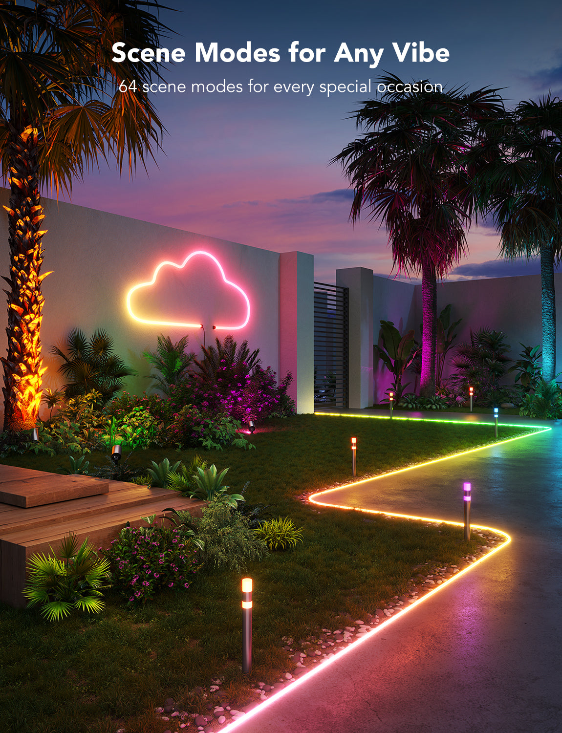 GOVEE RGBIC Outdoor Neon Rope Light 10m