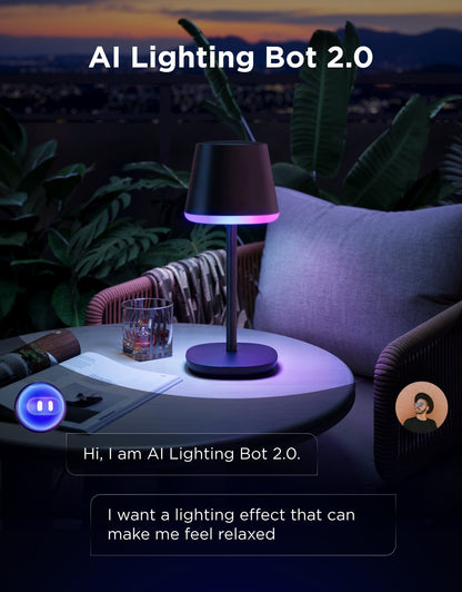 GOVEE TABLE LAMP WITH BATTERY