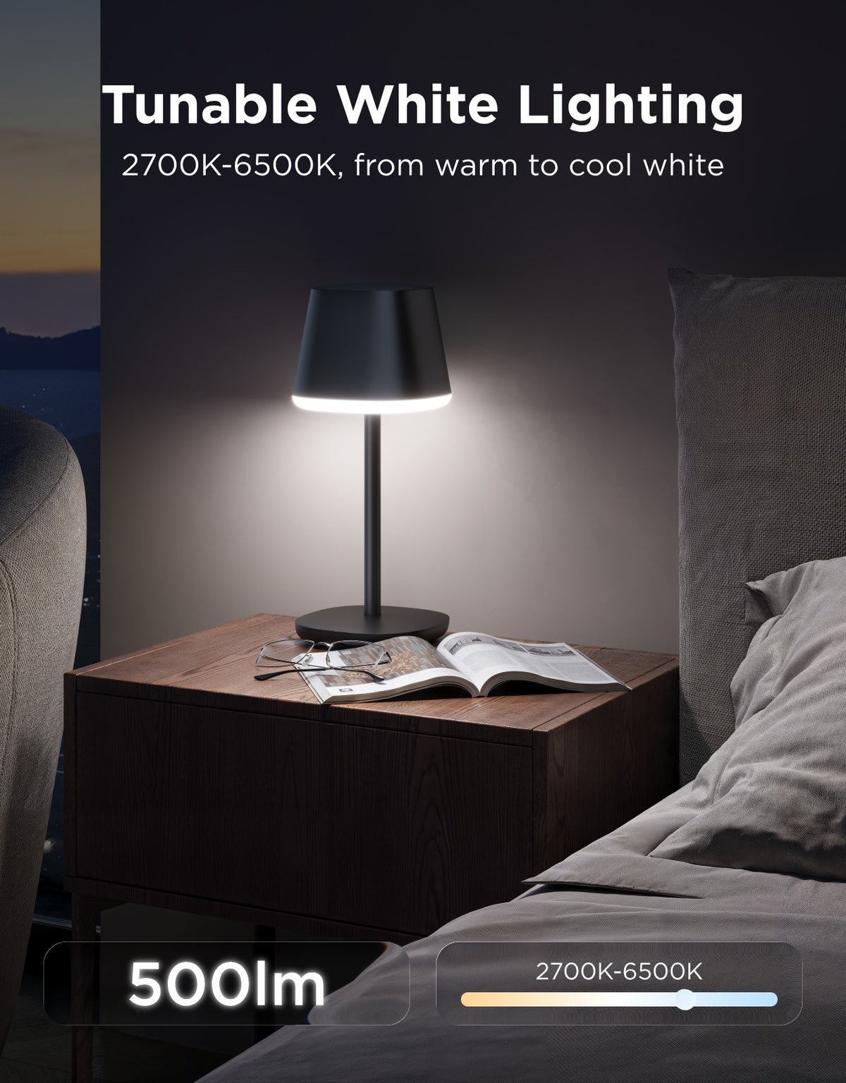 GOVEE TABLE LAMP WITH BATTERY