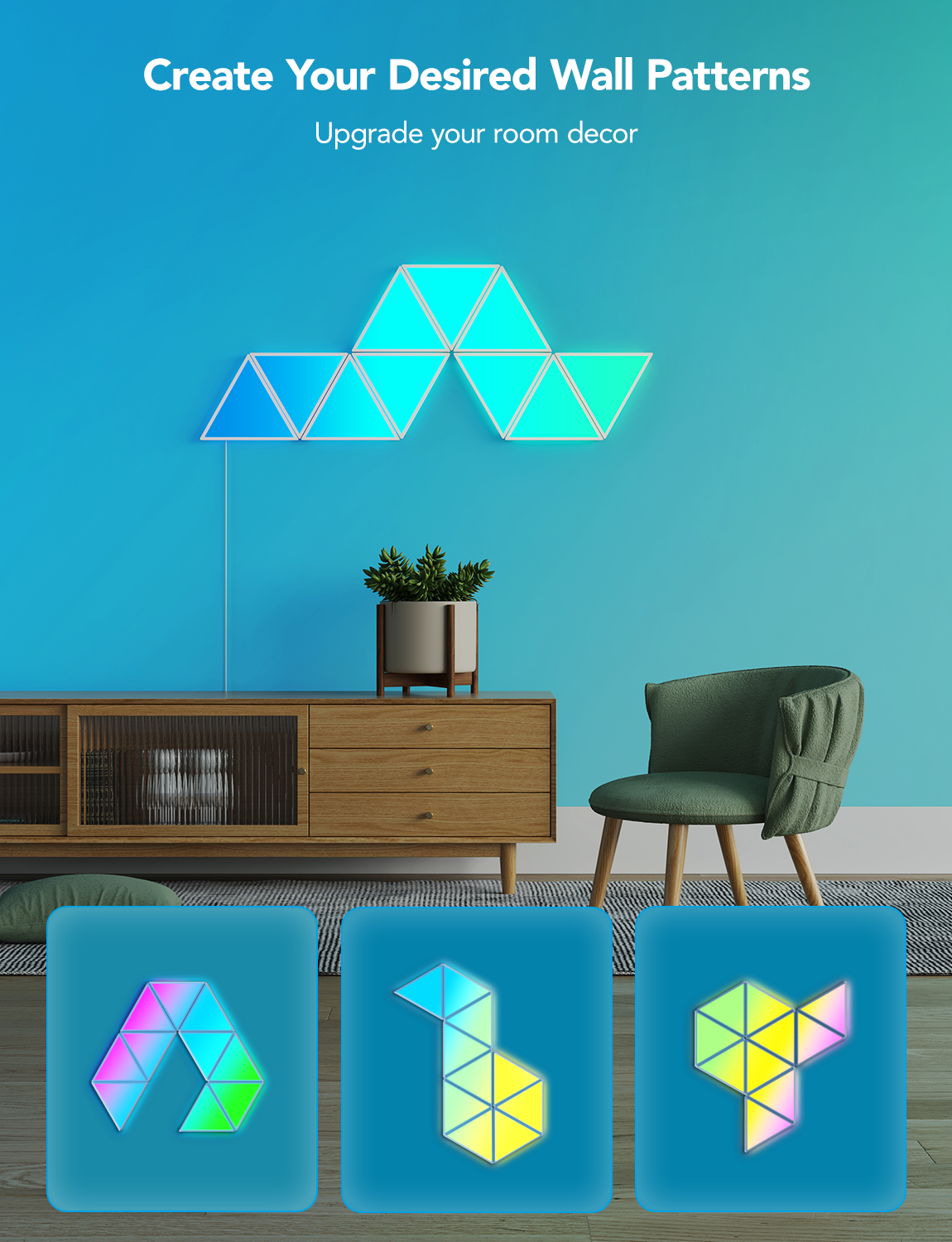 GOVEE Glide Triangle Light Panels 10 Pack