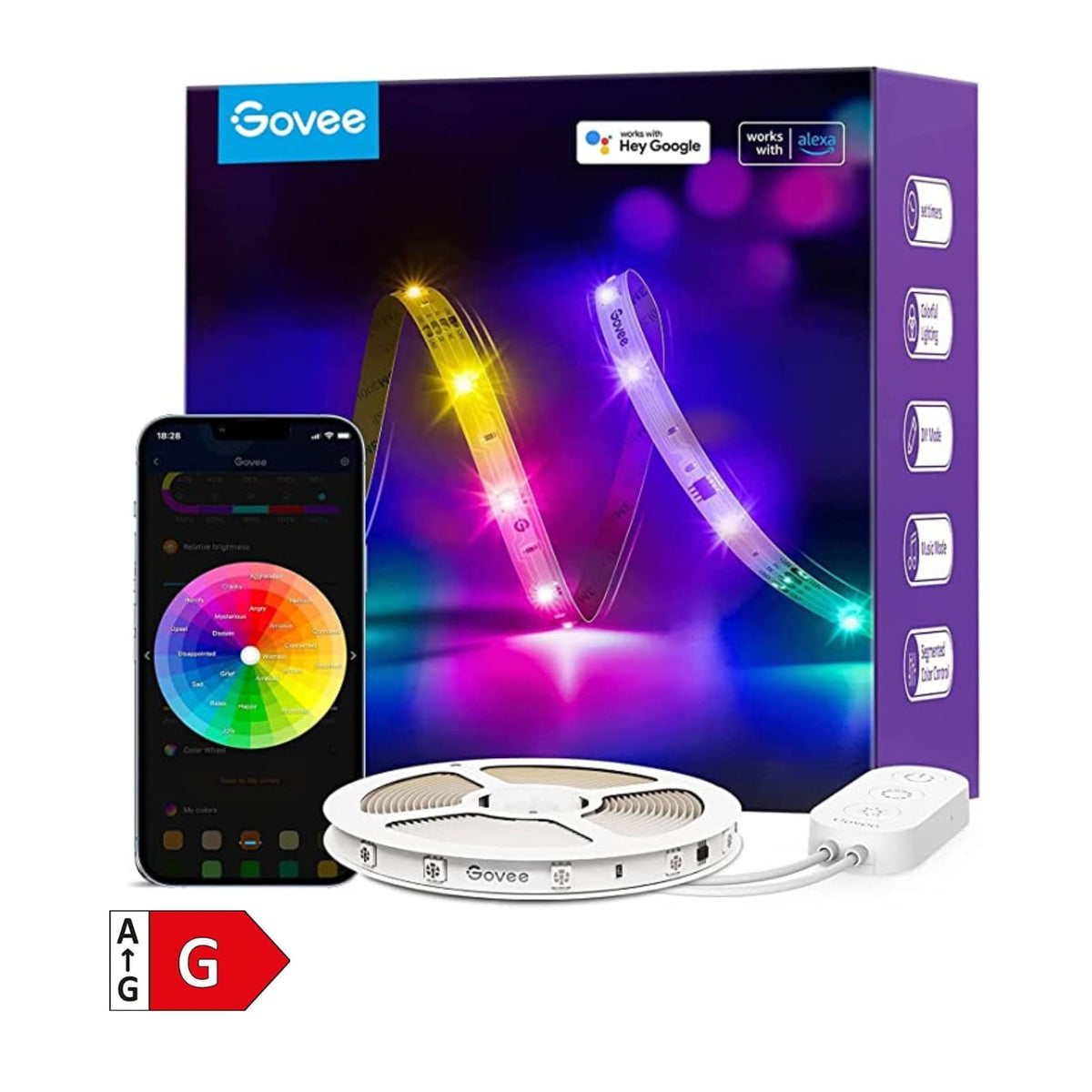 GOVEE RGBIC LED Strip Light Basic 5m