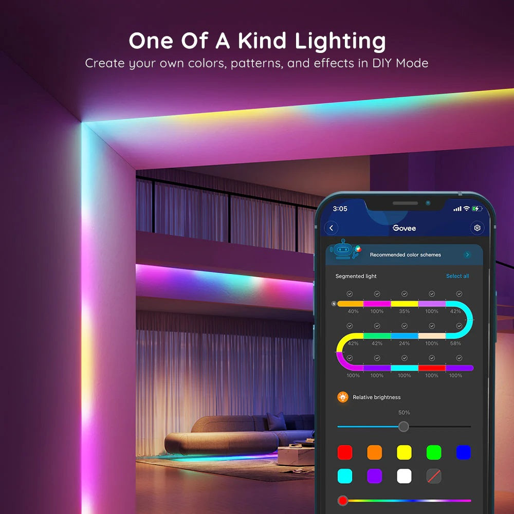 GOVEE RGBIC LED Strip Light Basic 10m